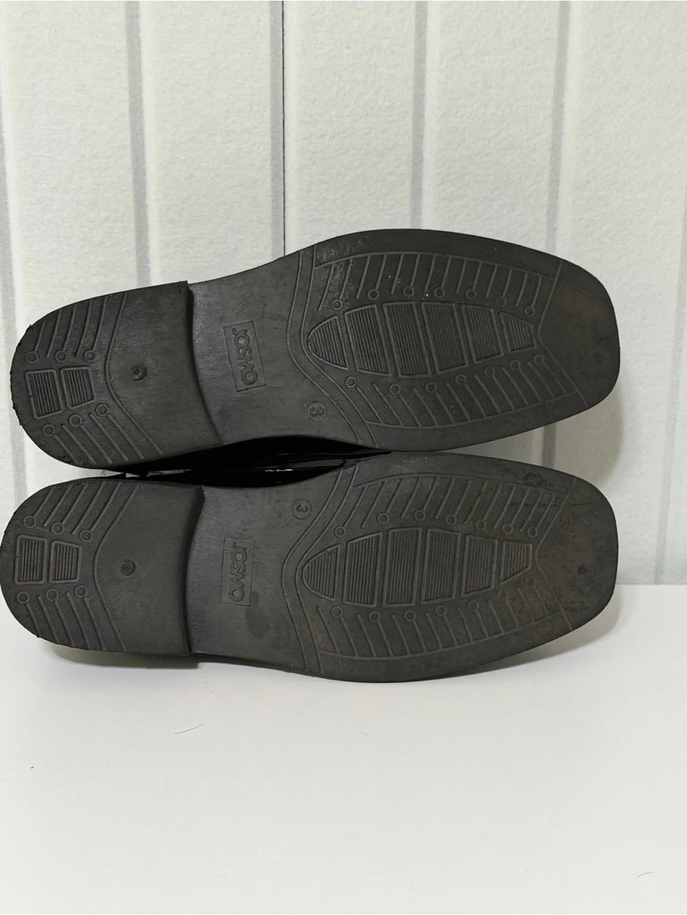 Josmo Black Patent Lace-Up Kids Dress Shoes